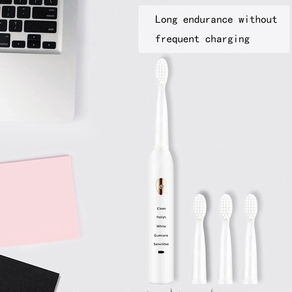 Sonic Toothbrush for Adults USB Charging Electric Toothbrush with 4 Brus… - Picture 5 of 6